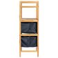 Household Essentials Storage Shelf with Cotton Fabric Drawers in Natural, , large