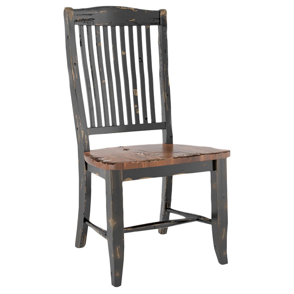 Declan Dining Champlain 6-Piece Rectangular Dining Set in Distressed Black and Spice Washed, , large