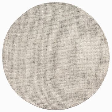 L&R Resources Criss Cross Ivory and Greige 6" Round Area Rug, , large