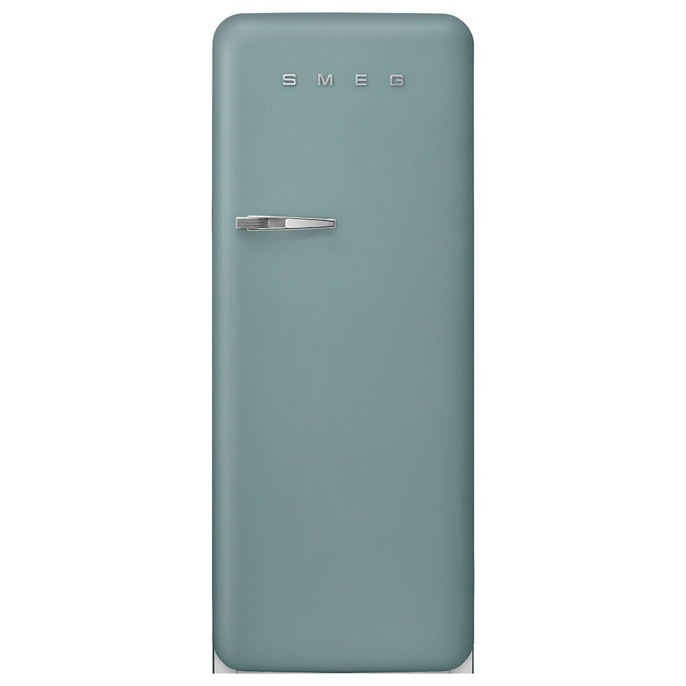 SMEG 9.53 Cu. Ft. Freestanding Compact Refrigerator with Right Handle in Emerald Green, , large