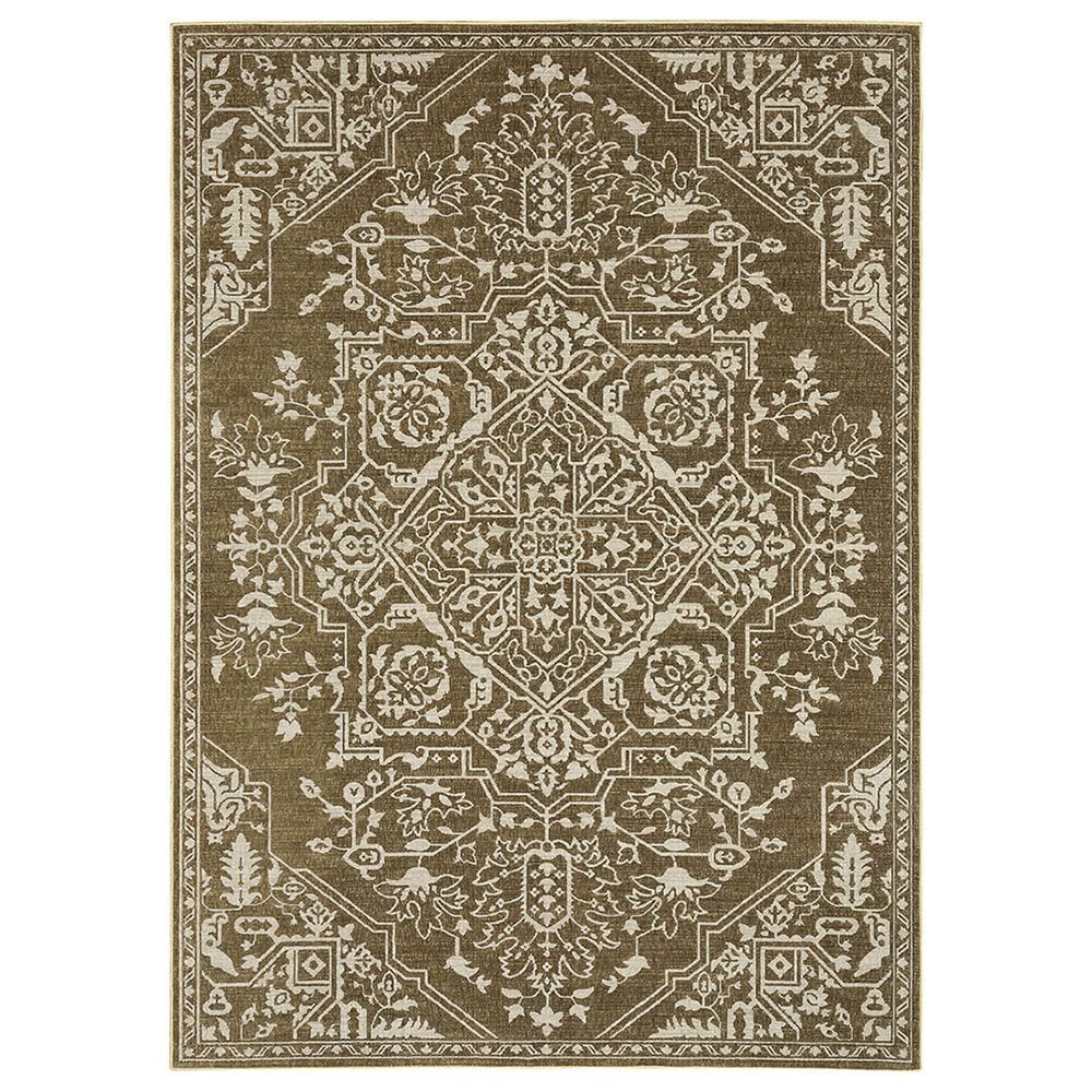 Oriental Weavers Intrigue 9"10" x 12"10" Gold Area Rug, , large