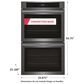 Frigidaire 30" Double Electric Wall Oven with Fan Convection in Black Stainless Steel, , large