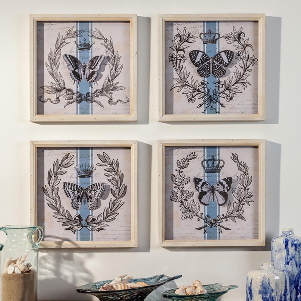 The Gerson Company Butterfly Wall Art in Multi (Set of 4), , large