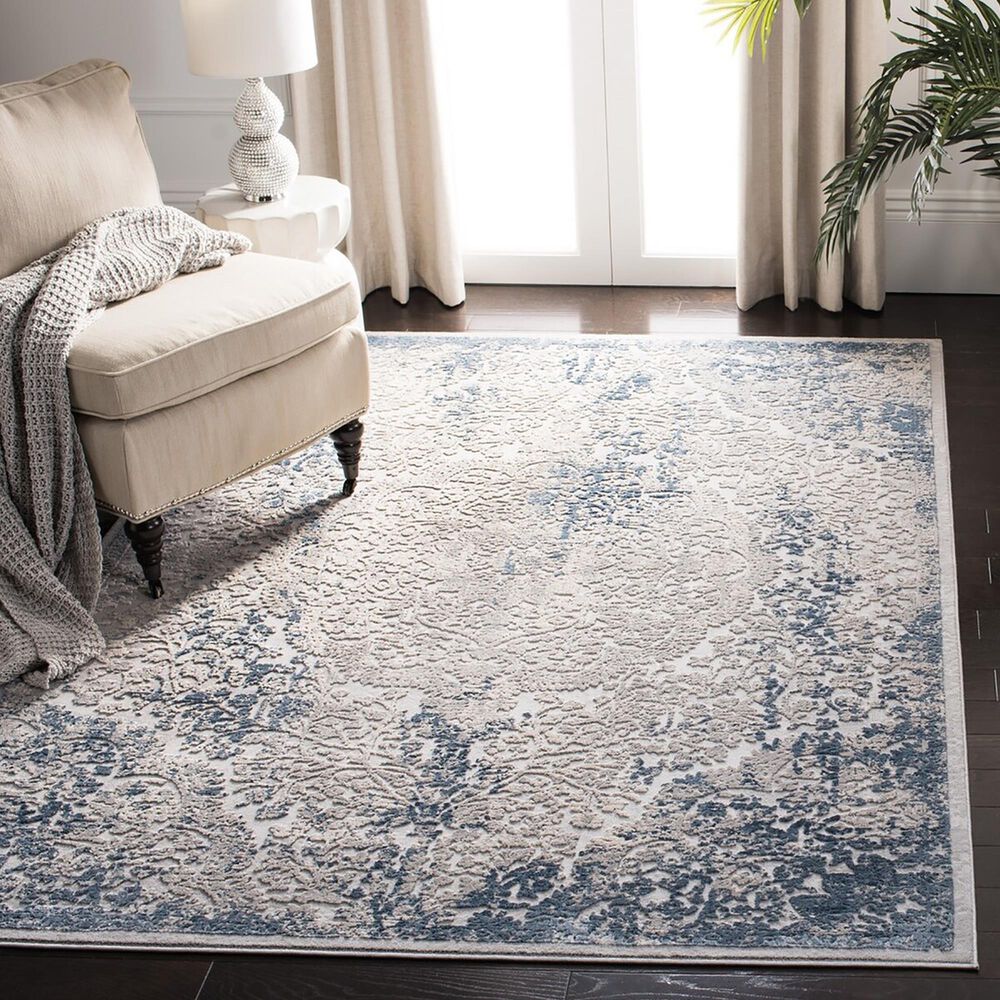 Safavieh Invista INV468F 5&#39;3&quot; x 7&#39;6&quot; Grey and Ivory Area Rug, , large
