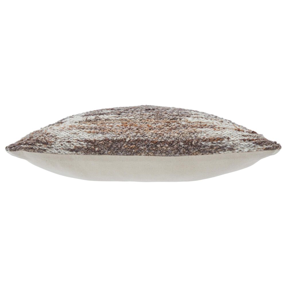 Ashley Nealton 22&quot; Square Throw Pillow in Brown and White, , large