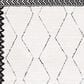 Safavieh Marrakesh MRK536A 9" x 12" Ivory and Anthracite Area Rug, , large