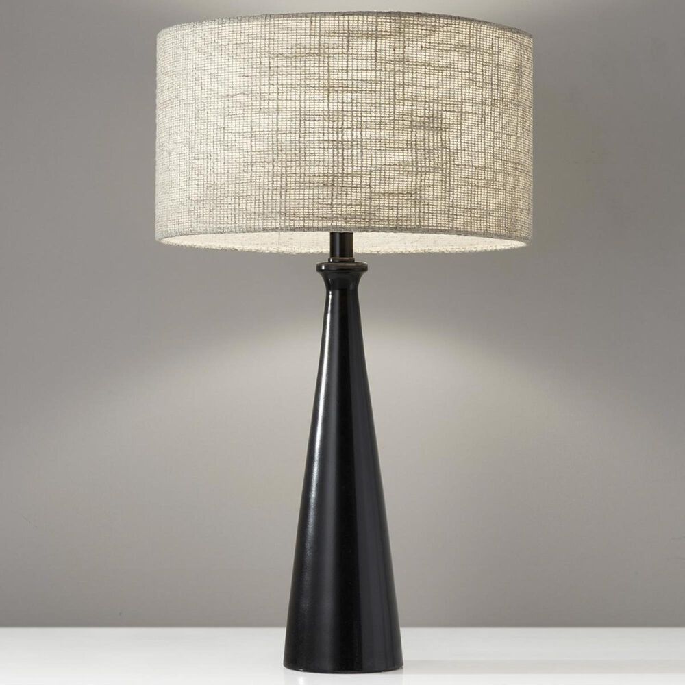 Adesso Linda Table Lamp in Black, , large
