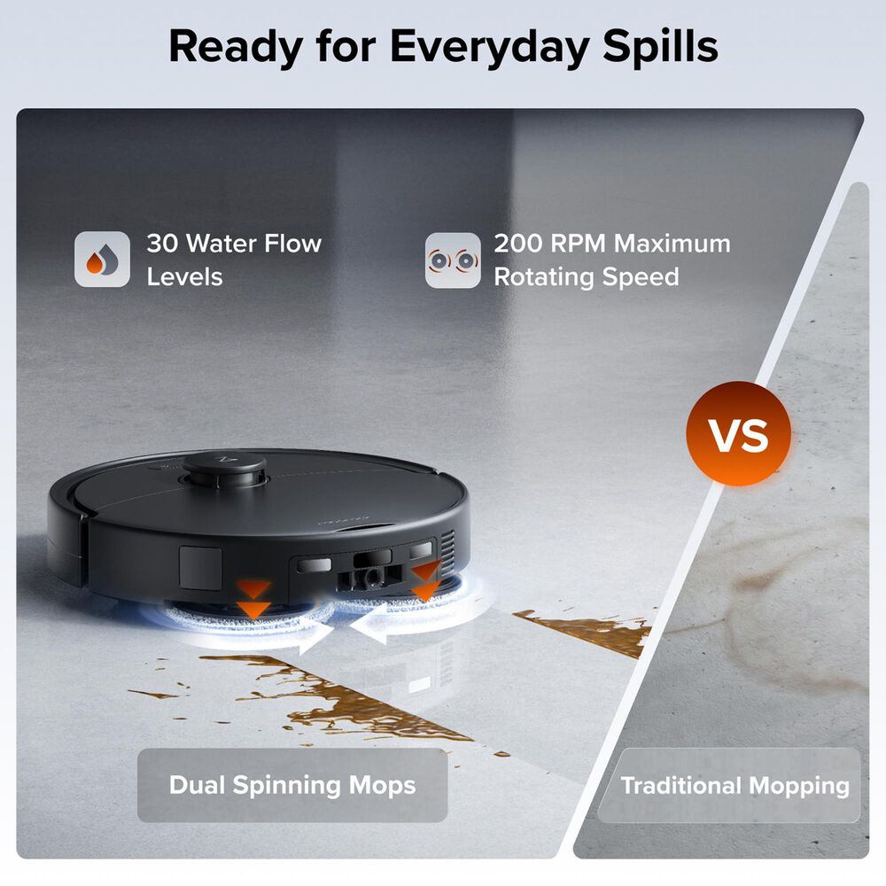 Roborock Qrevo 2 ProX Robot Vacuum and Mop in Black, , large