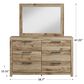 Ashley Hyanna Dresser and Mirror in Tan, , large