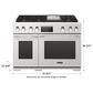 Signature Kitchen Suite 48" Dual-Fuel Pro Range with Griddle in Stainless Steel, , large