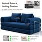 Furniture of America Ellis Stationary Modular Customizable Space-Saving Sofa in Blue, , large