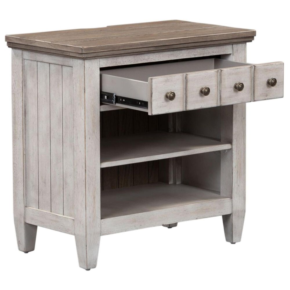 Belle Furnishings Heartland 4-Piece King Bedroom Set in Antique White, , large