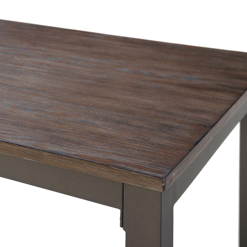 Linon Home Decor Betty 3-Piece Faux Marble Pub Set in Pewter and Grey, , large