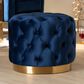 Baxton Studio Valeria Ottoman in Royal Blue, , large