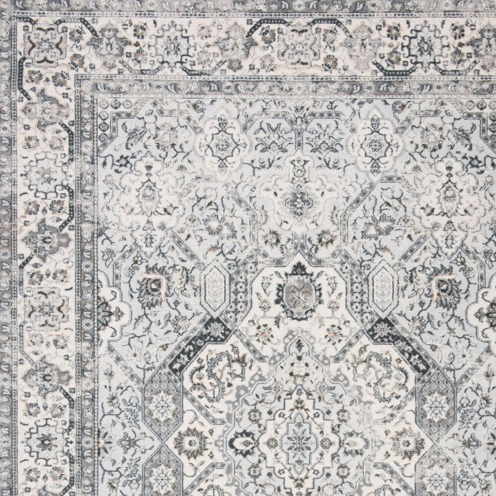 Safavieh Isabella 6&#39;7&quot; Round Dark Grey and Cream Area Rug, , large