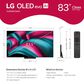LG 83" Class C5 Series 4K OLED evo AI - Smart TV with 3.1.3 Channel Soundbar System in Black, , large