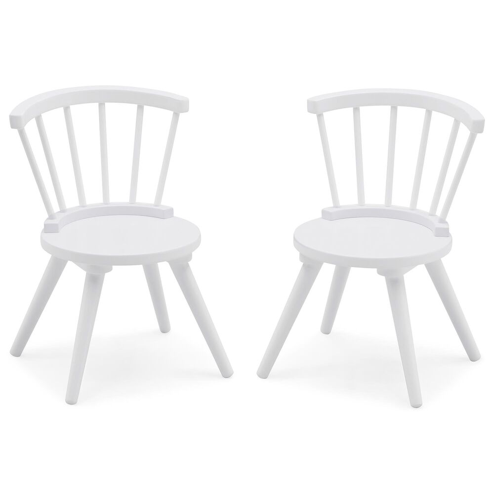 Delta Windsor 3-Piece Table and Chairs Set in Bianca White, , large
