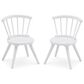 Delta Windsor 3-Piece Table and Chairs Set in Bianca White, , large