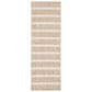 Nourison Positano POS03 Beige and Ivory 2" x 6" Indoor/Outdoor Runner, , large