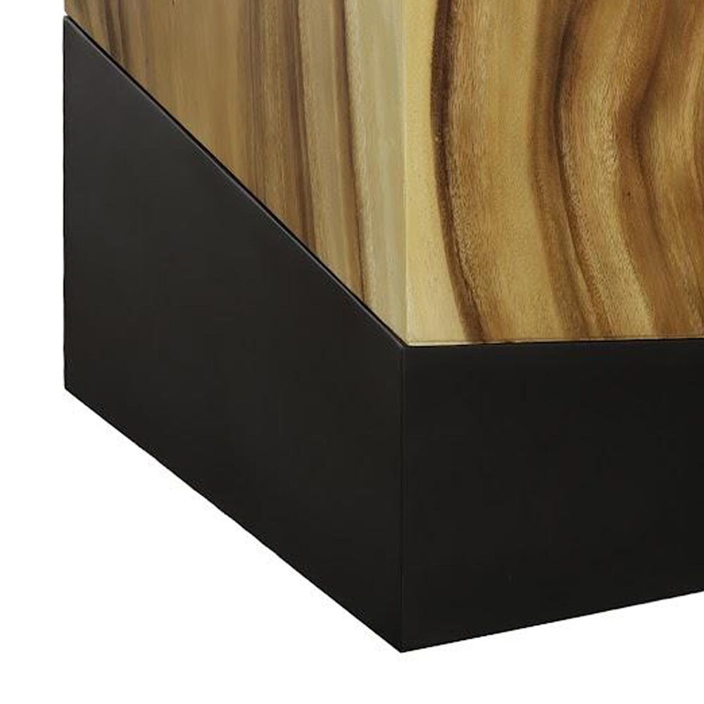 Phillips Collection Geometry Side Table in Natural and Black, , large