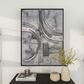 Maple and Jade 30" x 40" Contemporary Abstract Wall Art in Gray, White, Black and Silver, , large