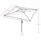 CorLiving 9" Black Tilt Market Umbrella with Black Base, , large