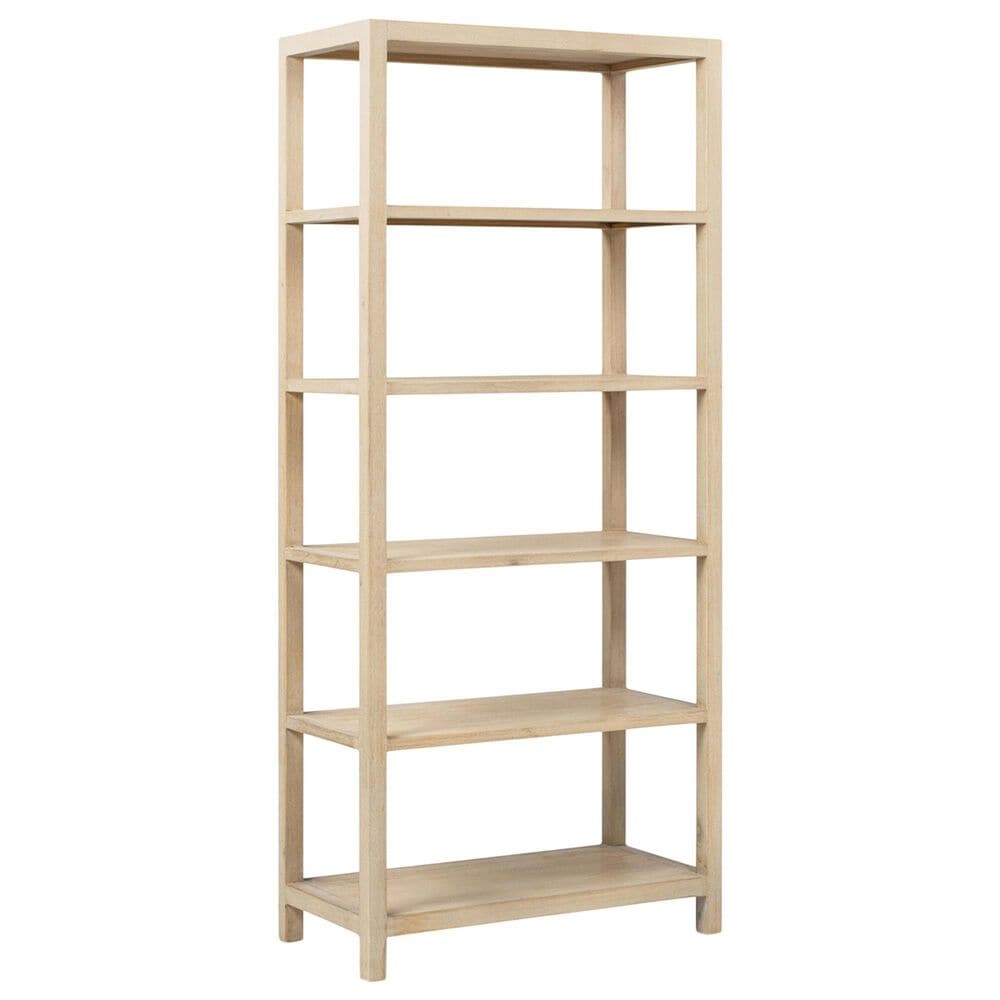 Jennifer Taylor Home Ellis 5-Shelf Bookcase in Light Natural Cerused, , large