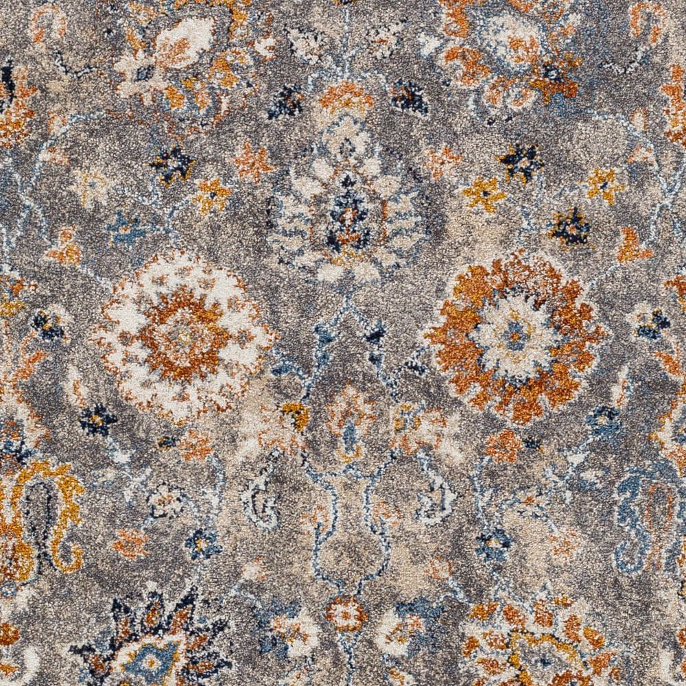 Surya Tuscany TUS-2333 Gray, Light Beige, Cream, Dusty Coral, Brown, Blue, Bright Yellow and Dark Blue 12&#39; x 15&#39; Area Rug, , large