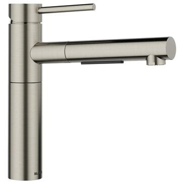 Blanco Alta II Low Arc Pull-Out Kitchen Faucet in Satin Platinum, , large