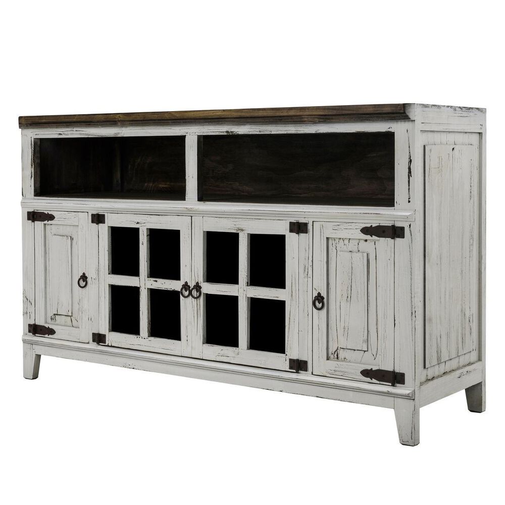 Rustic Imports Hacienda 60" Tv Stand in White, , large