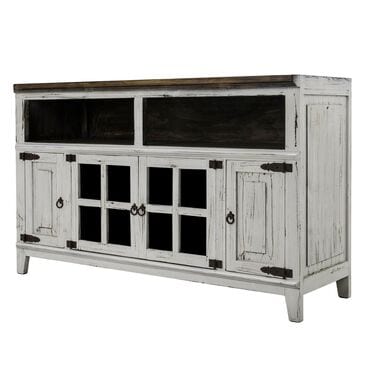 Rustic Imports Hacienda 60" Tv Stand in White, , large