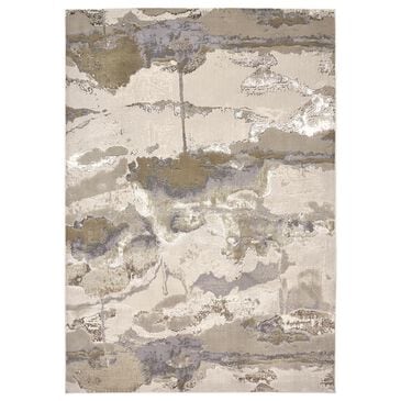 Feizy Aura 3737F 10" x 13"2" Gold and Gray Area Rug, , large