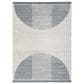 Nourison Astra Machine Washable ASW03 3"3" x 5" Ivory and Blue Area Rug, , large