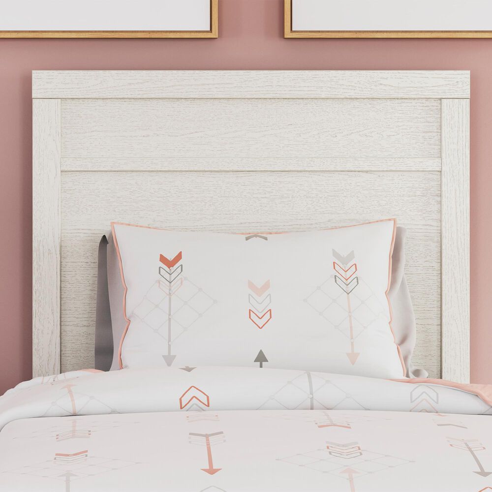 Ashley Stelsie Twin Panel Bed in White, , large