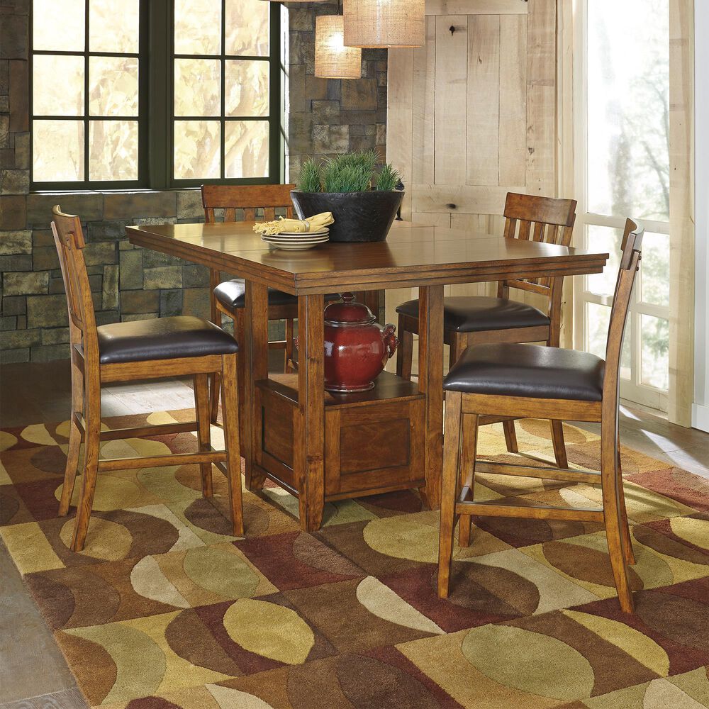 Ashley Ralene Counter Height Table in Medium Brown - Table Only, , large