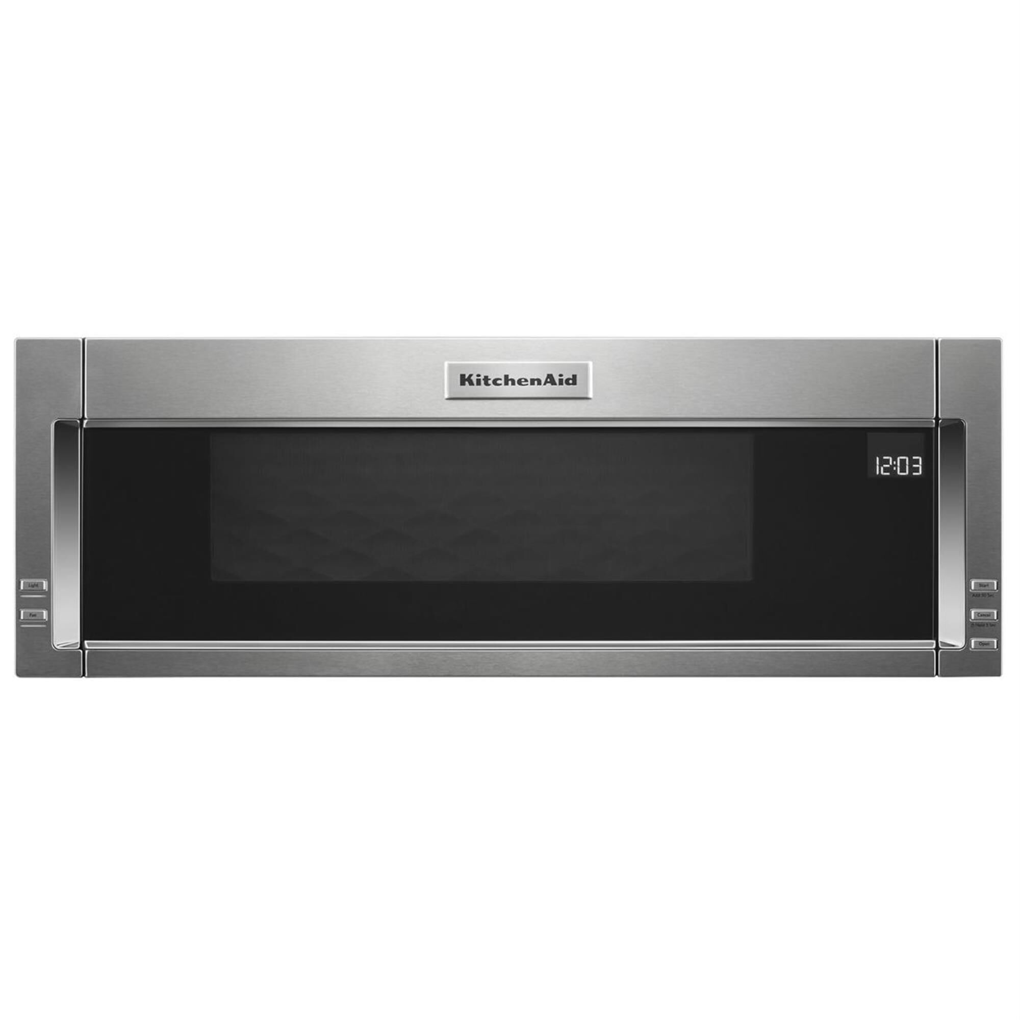 Stainless steel low profile microwave top