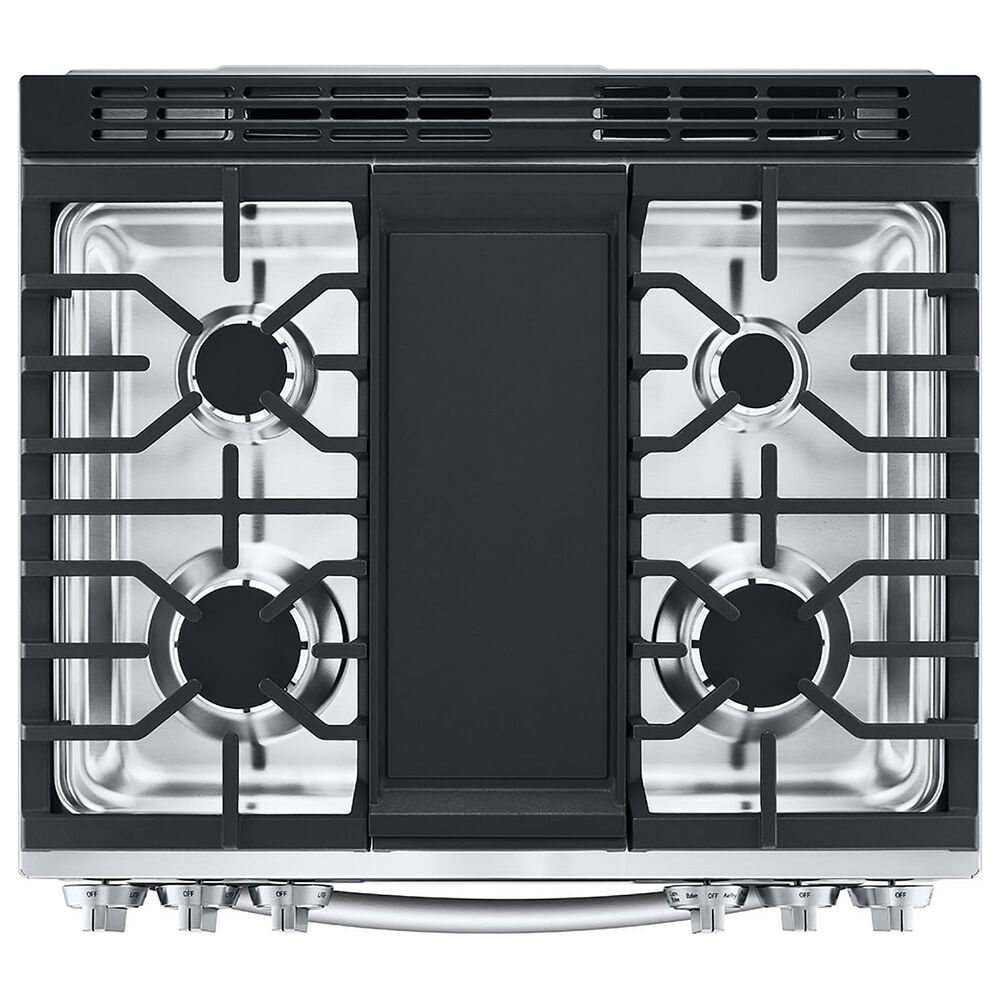 LG 6.3 Cu. Ft. Smart Wi-Fi Enabled ProBake Convection InstaView Slide-In Gas Range with Air Fry in Print Proof Stainless Steel, , large