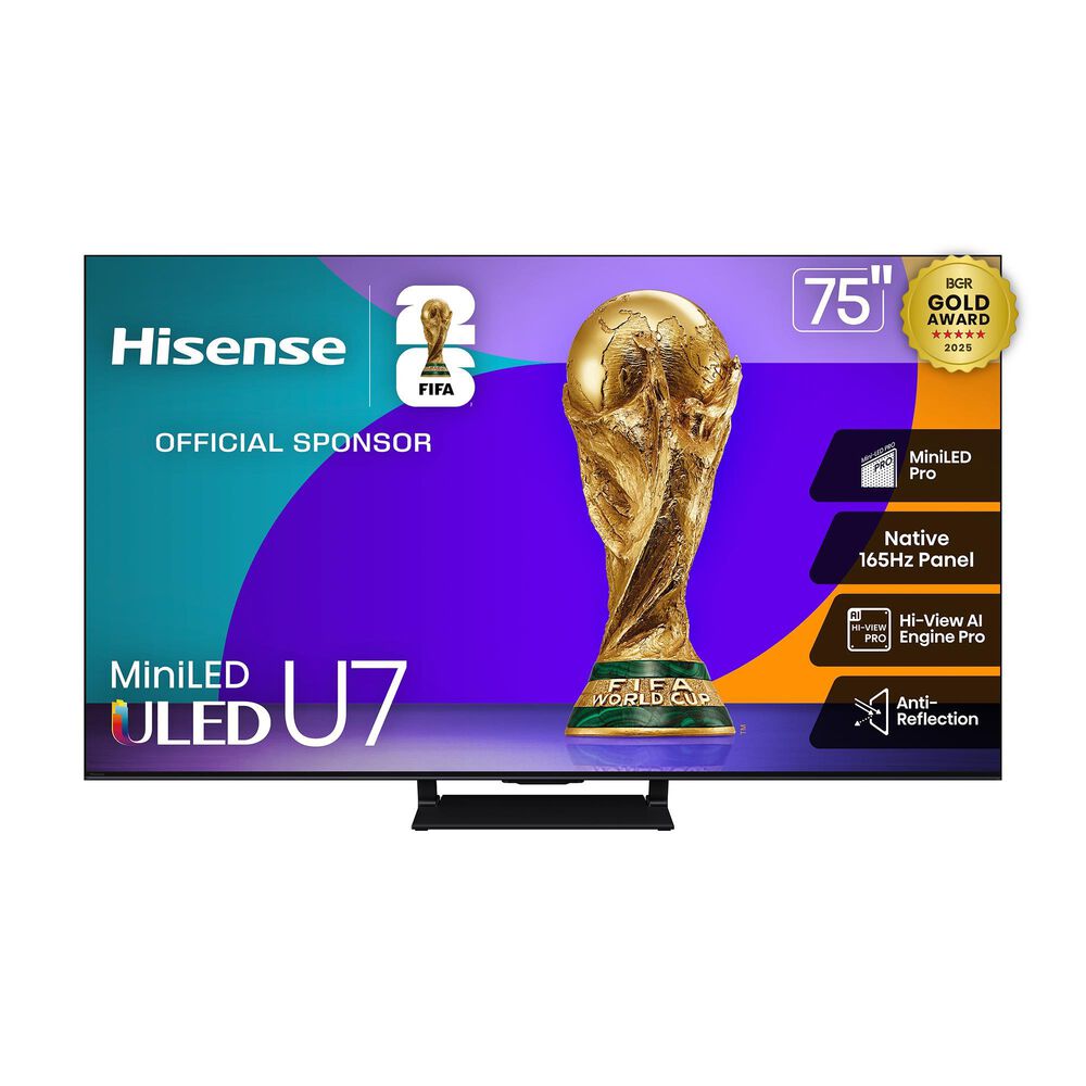 Hisense 75&quot; Class U7 Series Mini-LED ULED 4K in Black - Smart Google TV, , large