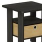 HOMLUX 1-Drawer End Table in Espresso, , large