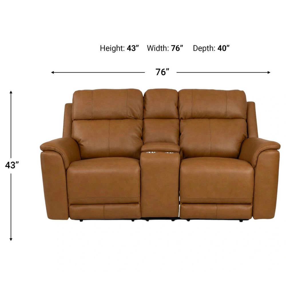 Mayberry Hill Mustang Power Reclining Loveseat in Aline Butternut, , large