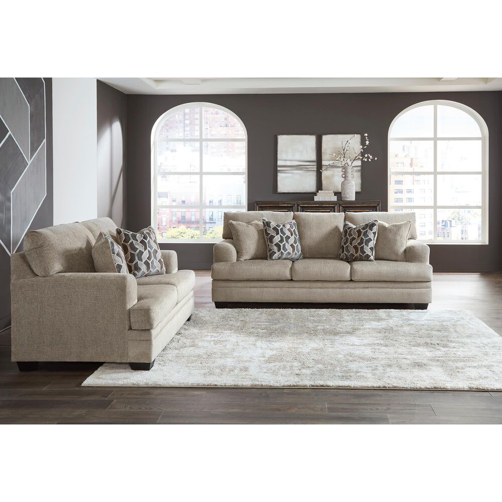 Ashley Stonemeade Stationary Loveseat in Taupe, , large