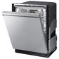 Samsung 2-Piece 24" Built-In Pocket Handle Dishwasher in Fingerprint Resistant Stainless Steel with Jet 60 Pet Cordless Stick Vacuum, , large