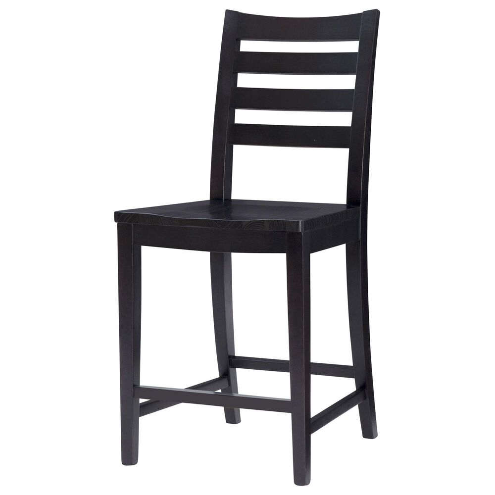 Linon Home Decor Flynn 22" Counter Stool in Black, , large