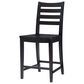 Linon Home Decor Flynn 22" Counter Stool in Black, , large