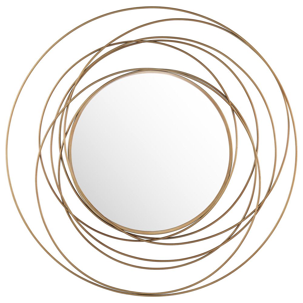 Crestview Collection Hudson Wall Mirror in Gold, , large