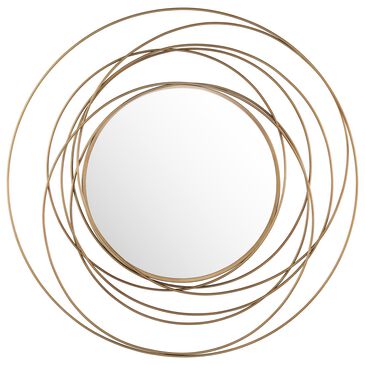 Crestview Collection Hudson Wall Mirror in Gold, , large