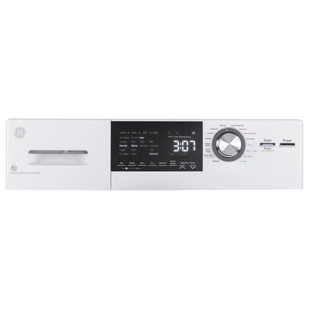 GE Appliances 24&quot; Front Load Washer/Condenser Dryer Combo in White, , large
