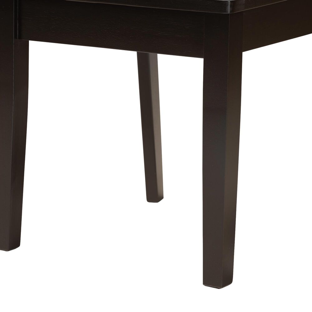 Baxton Studio Caron Side Chair in Dark Brown (Set of 2), , large
