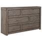 Riva Ridge Modern Loft 4 Piece Queen Storage Panel Bedroom Set in Greystone, , large
