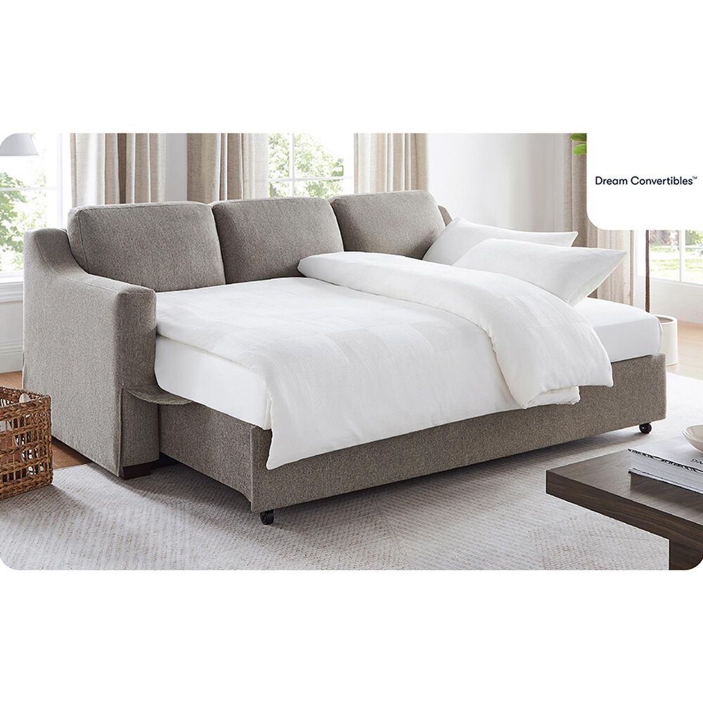 Lifestyle Solutions Haddington Stationary Sleeper Sofa in Linen, , large